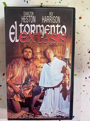 EL TORMENTO Y EXTASIS VHS CINTA VIDEO CHARLTON HESTON REX HARRISON