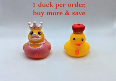 King / Queen Rubber Duckies Ducks Rare - Jeep Ducking - US Shipper