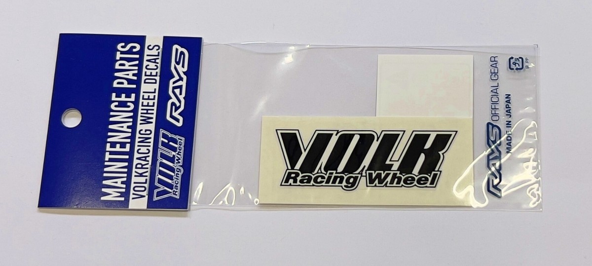 AUTHENTIC GENUINE RAYS VOLK RACING BLACK STICKER FOR TE37 WHEEL