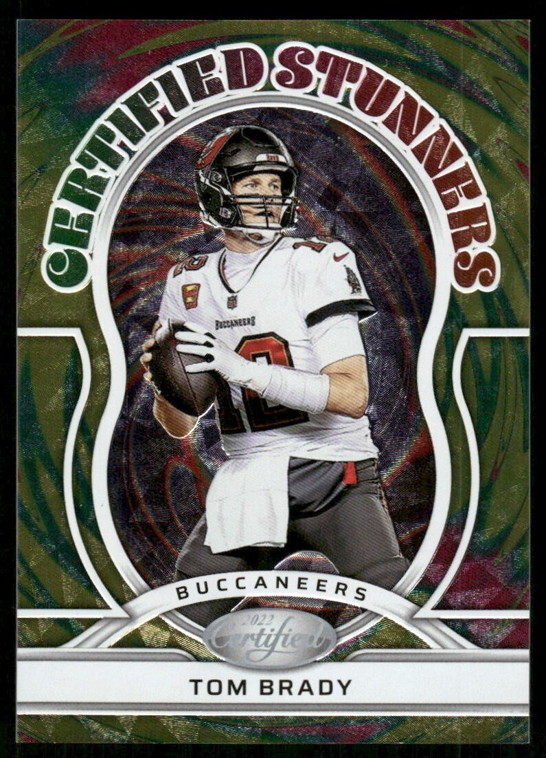 J203 TOM BRADY 2022 PANINI CERTIFIED STUNNERS SSP TAMPA BAY BUCCANEERS CS-2 RARE