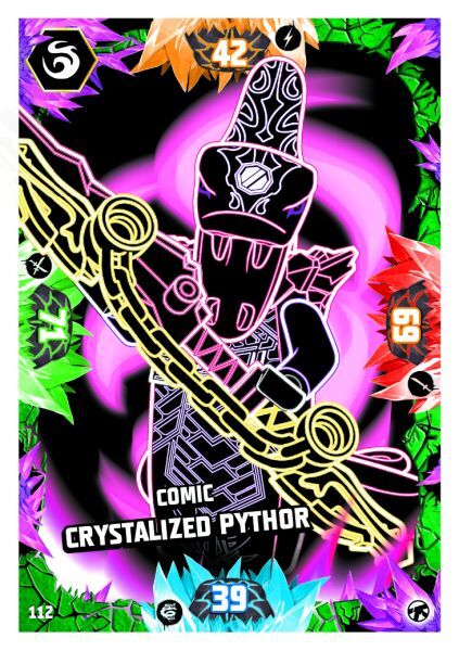 Karte 112 Comic Crystalized Pythor LEGO Ninjago Serie NEXT