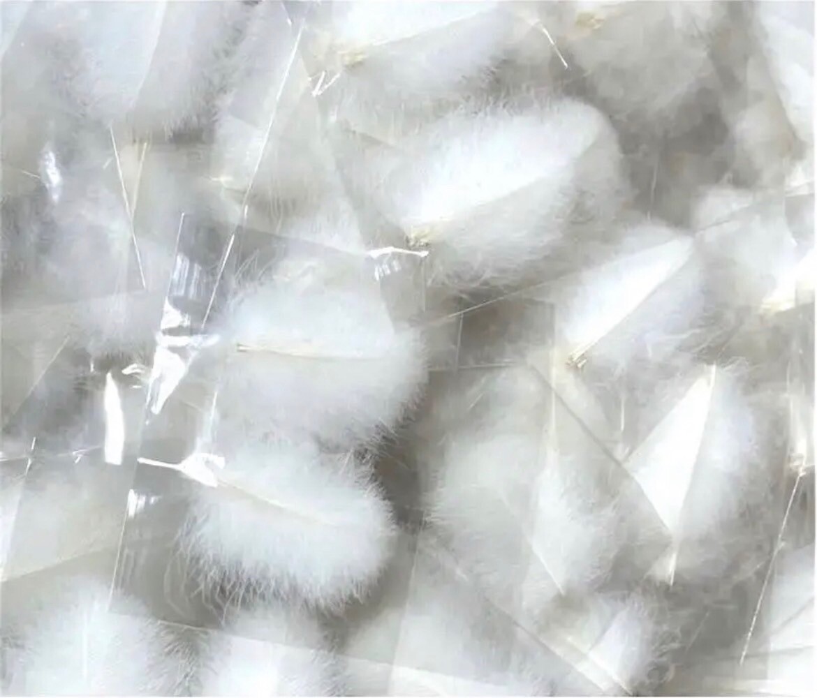100Packs】Mallard1 CDC Feathers White 50 plumes Fly Fishing 100Packs】Mallard1 CDC Feathers White 50 plumes Fly Fishing