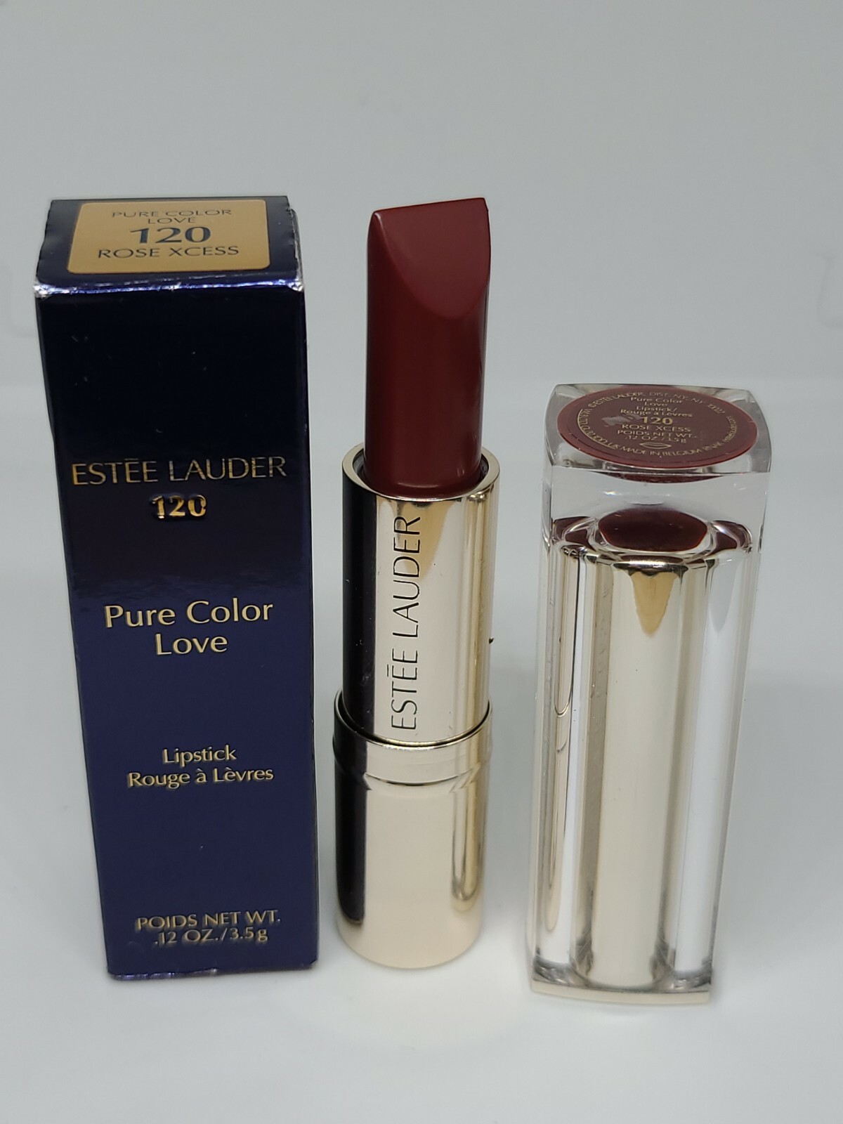 Estee Lauder Pure Color Love Lipstick 120 Rose Xcess Up 3.5g 887167305113 eBay