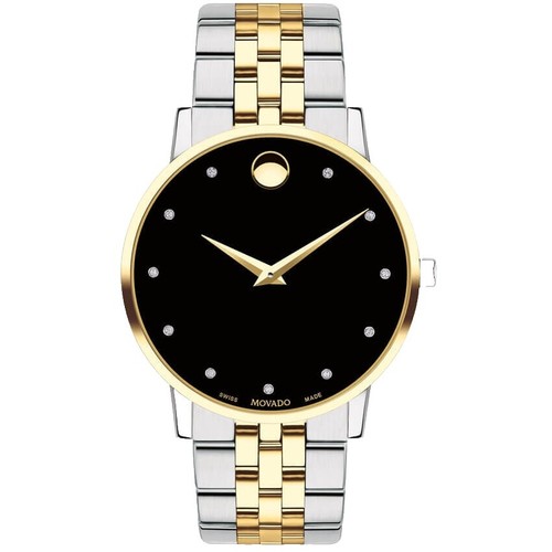 Movado Museum Classic Black Dial Date Quartz Men's Watch Ref. 87