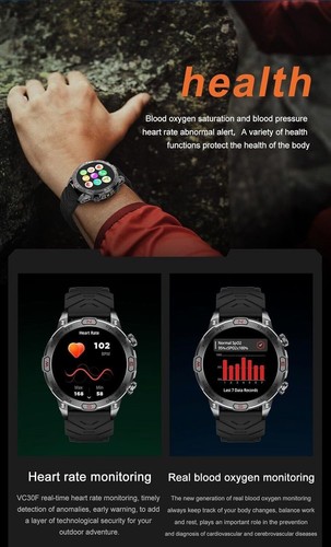 Smart Watch for Samsung Galaxy S10 Military Tactical Sport Fitness Tracker - Picture 6 of 7