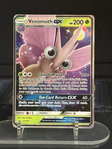 Pokemon - Venomoth GX - 12/214 - Unbroken Bonds - Holo - Ultra Rare NM