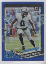 2023 Panini Donruss Optic Rated Rookie Blue Prizm 106/199 Jakorian Bennett 0e9i