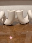 Jonathan Adler Horn Candle Holder White Porcelain — photo 2