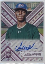 2018 Panini Elite Extra Edition Aspirations Purple 68/100 Ariel Almonte Auto s3g