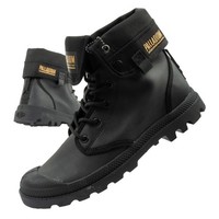 Palladium Baggy Coated Herren Sneaker High-Top Freizeitschuhe ÜBergang Schwarz