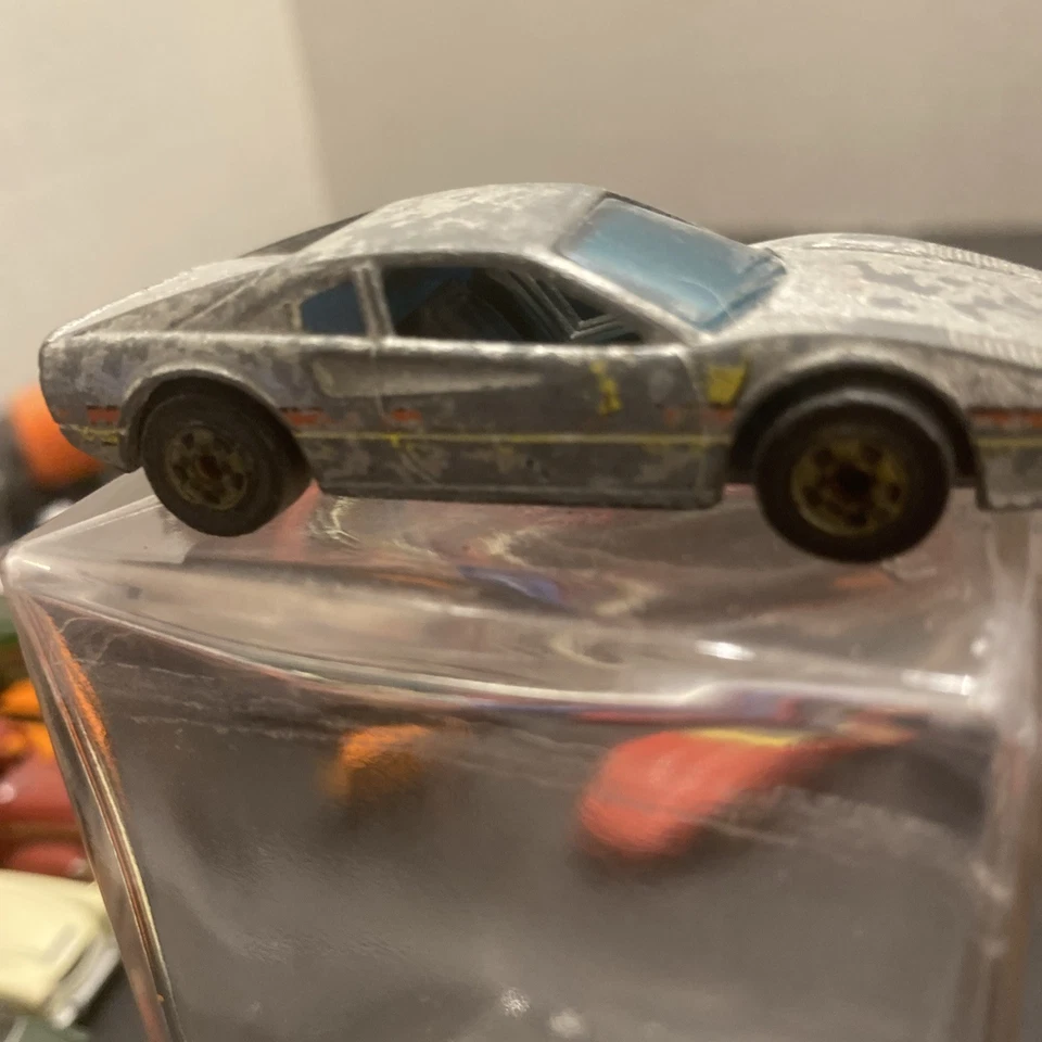 Hot Wheels Racebait Ferrari 308 Silver Mattel 1982 Hong Kong Loose Vintage A7 - Image 3 of 4