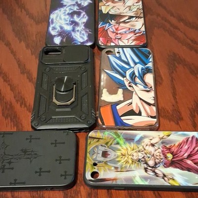 Dragon Ball Goku Broly Anime iPhone 7/8 Cases Lot of 6 Multicolor Plastic