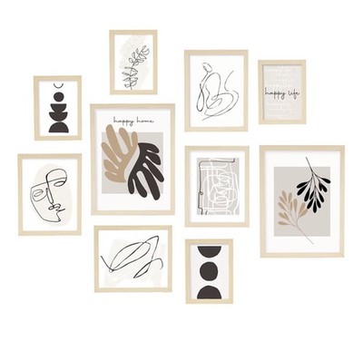 Gallery Wall Frame Set, 10Pack Picture Frames Collage Wall Decor with Neutral...