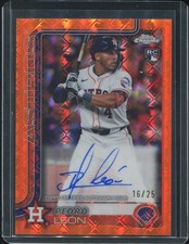 2025 Topps Chrome Logofractor Edition - Rookie Autographs Pedro Leon #RA-PL...