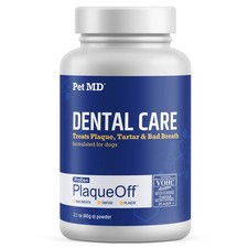 Pet MD Proden PlaqueOff Dog Teeth Cleaning Dental Care Powder - Oral Care Sup...