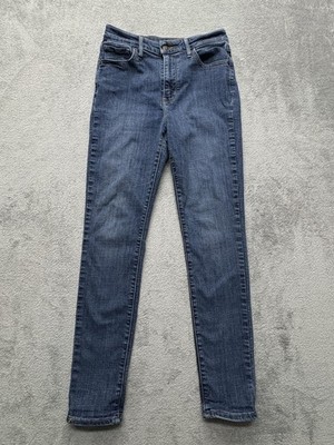 Levis 721 High Rise Skinny Jeans Womens 29 Blue Denim Stretch Slim Fit Pants