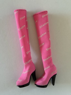 Rainbow Shadow High Mara Pinkett Doll Neon Pink Thigh High Tall Boots Shoes