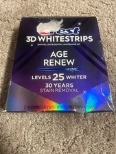 Crest 3D Whitestrips Age Renew Levels 25 Whiter 21 Treatments -Open Box 4/2027