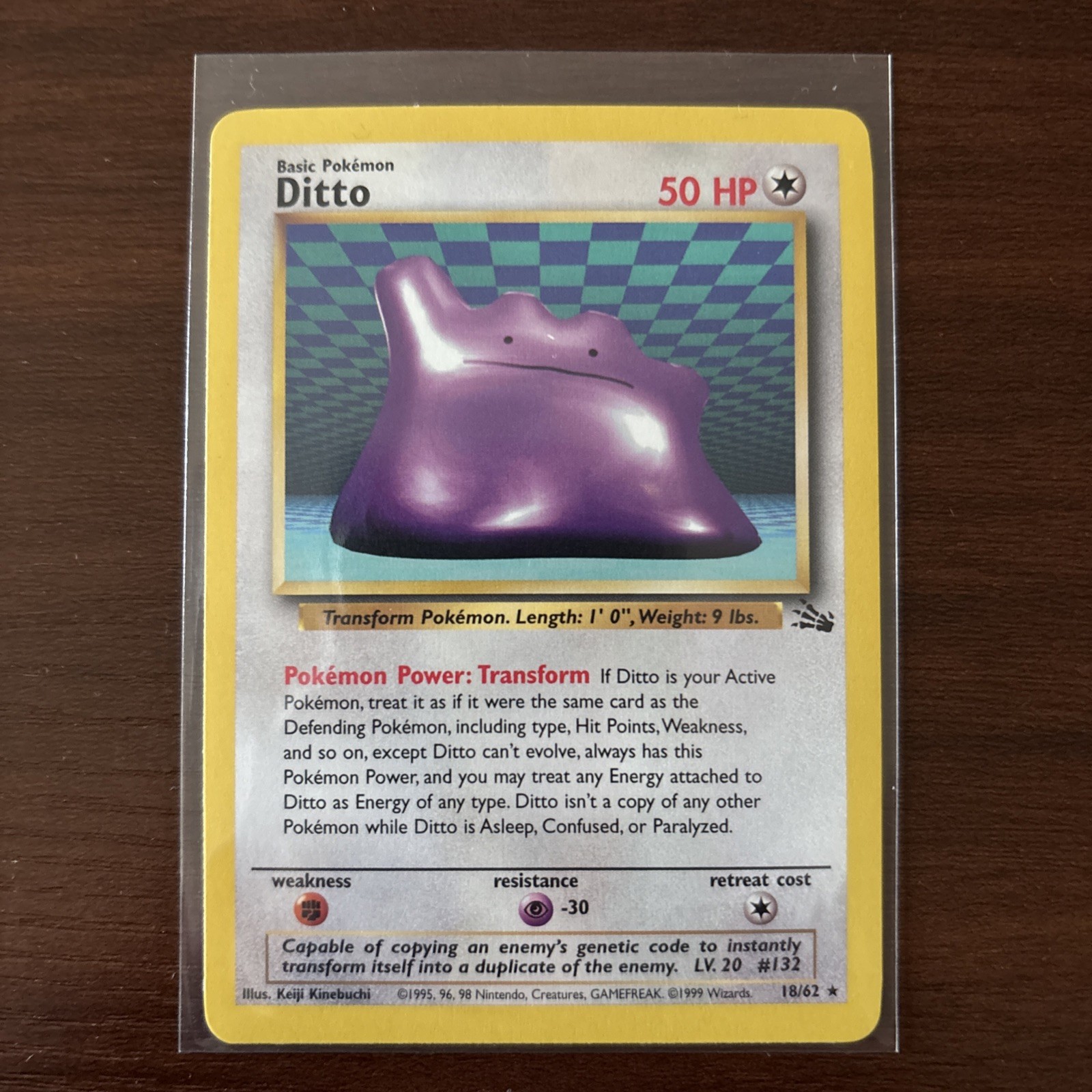 Fossil #18/62 Ditto (18) NM Pokemon