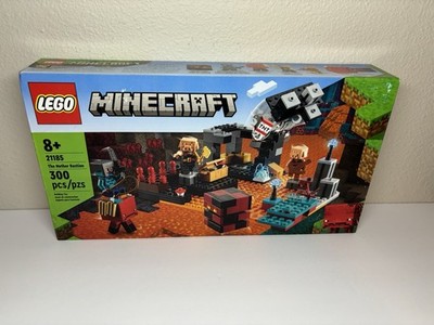 LEGO Minecraft Nether Bastion 21185 Building Set 300 Pcs Piglin Magma Cube NEW