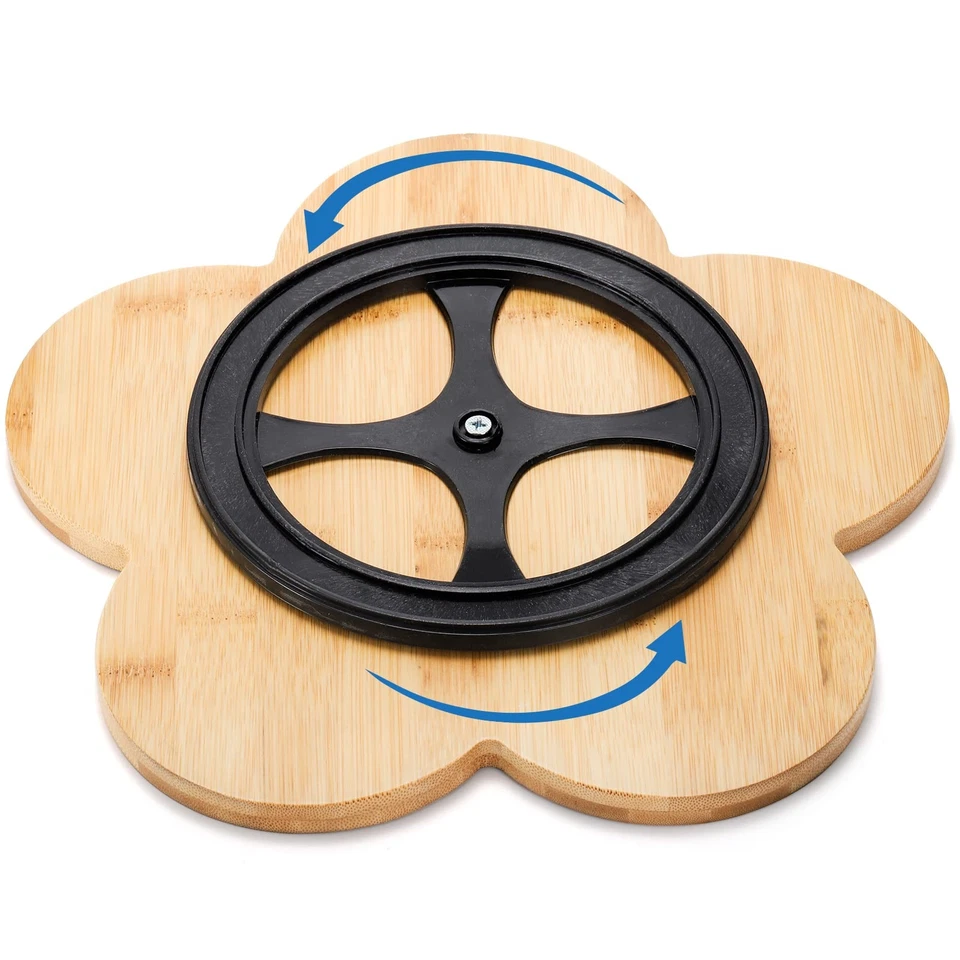 Lazy Susan Divided Serving Dishes Appetizer Tray, 5 Removable Ceramic Snack B... - Image 4 of 4