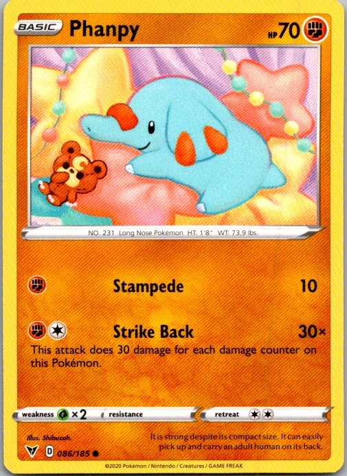 Phanpy SWSH04: Vivid Voltage 086/185 NM