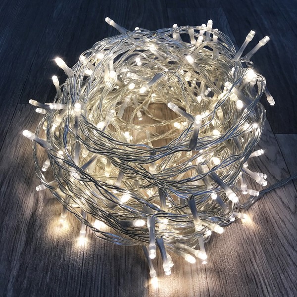 200Er Led Lichterkette Transp. Weihnachtslichterkette Innen & AußEn Warmweiß-image