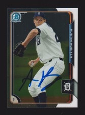 2015 BOWMAN CHROME BCP 32  Austin Kubitza  TIGERS  SIGNED AUTOGRAPH AUTO COA