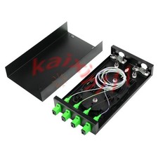 Fiber optic terminal box 4 core Desktop type SC /APC with adapter pigtail 4 Port