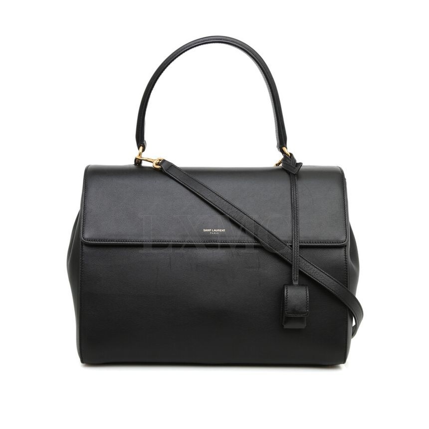 Saint Laurent Mujik Borsa Nera con Patta Manico Superiore Musica 355156 112694914