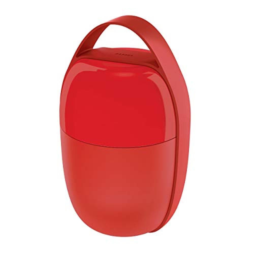 (TG. taglia unica) Alessi Food   Porter Lunch Box, Resina Termoplastica, Rosso -