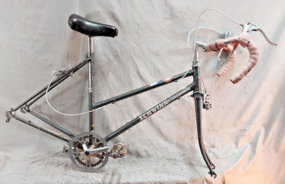 VINTAGE Schwinn フレーム ステム ハンドル パッド 3点セット 84' Schwinn World Sport Bike Frameset XSmall 49cm Lugged Steel