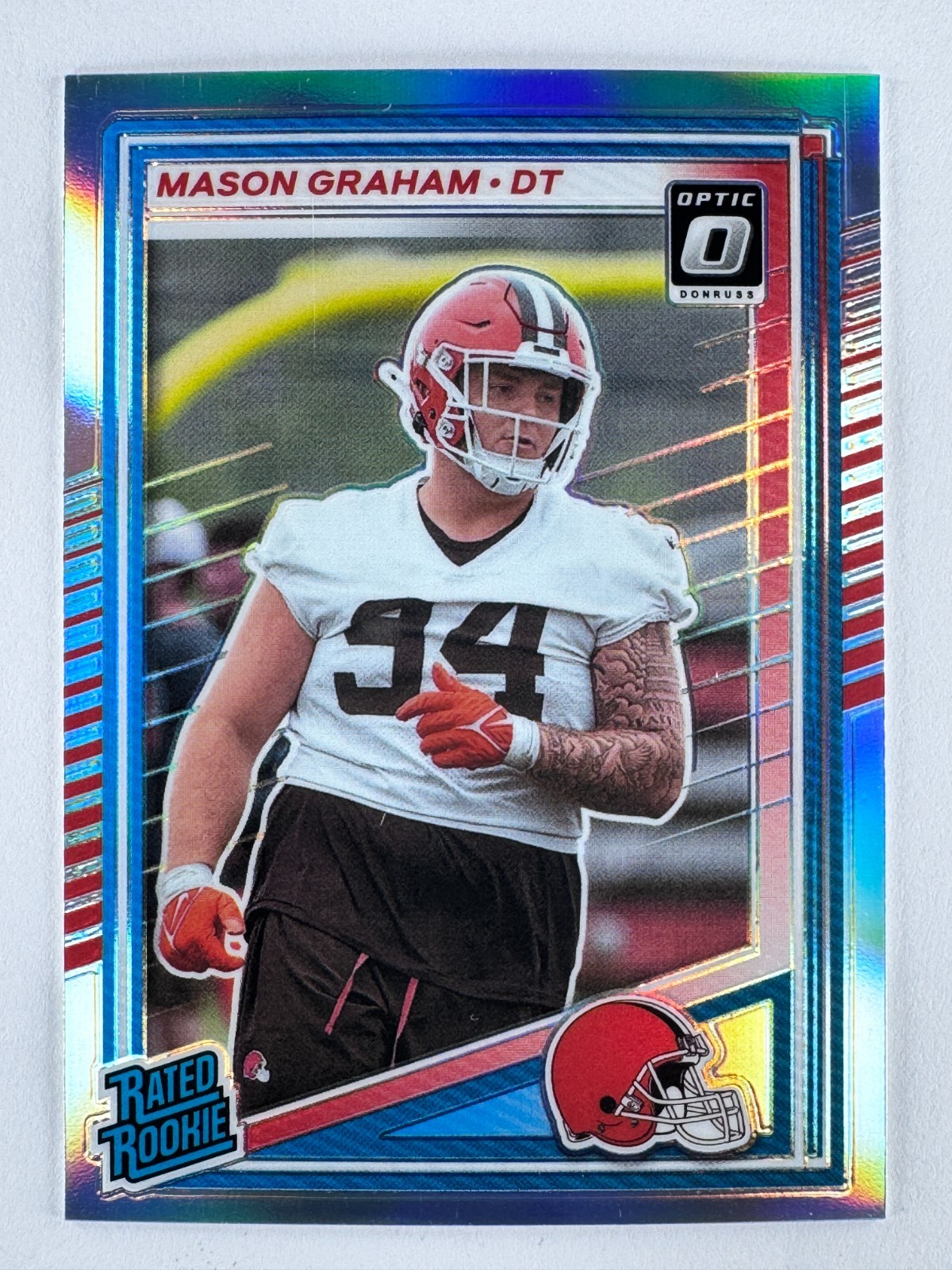MASON GRAHAM 2025 Donruss #340 OPTIC PREVIEW HOLO Rookie RC Cleveland Browns