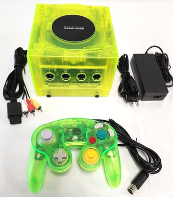 Nintendo GameCube Translucent EXTREME GREEN Gaming Console System