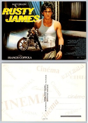 RUSTY JAMES Matt Dillon Francis Coppola Movie Postcard 1983 French Film Poster