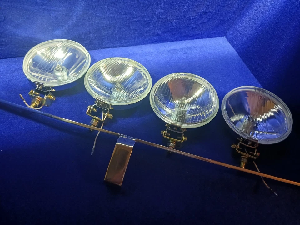 BARRA LUMINOSA MINI SPOT CLASSICA E QUATTRO LUCI DA 5 1/2 POLLICI PIÙ COPERCHI - Immagine 2 di 4