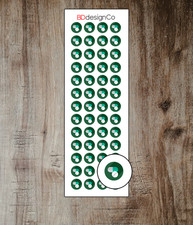 Pill Planner Reminder Stickers 52 Matte or Glossy Paper Kiss Cut 163