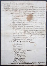 ITALY ITALY MANUSCRIPT MANUSCRIPT UMBRIA TERNI GIOVANNI MANASSEI SEAL 1831