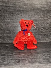 Ty Beanie Babies Decade The Red Teddy Bear Baby 2002 11th Generation Tag