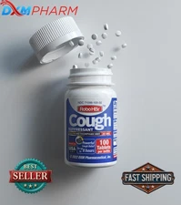 RoboHBr Cough Suppressant, Dextromethorphan Hbr 30Mg, 100 Tablets, 100 Doses