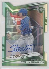 2022 Panini Elite Extra Edition 25/25 Sterlin Thompson #31 Auto nd3