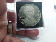 USA 1 Dollar 2009 Louis Braille Polierte Platte