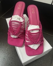 Ladies Linzi Savoy Heels in Fuchsia Suede Size 6