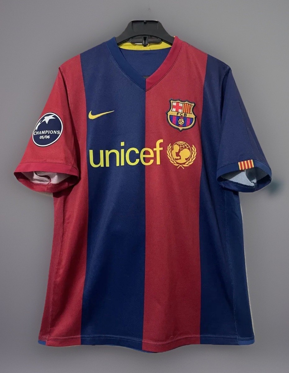 Jersey Barcelona 2006 Champions Ronaldinho Small Nike ⚽️ | eBay