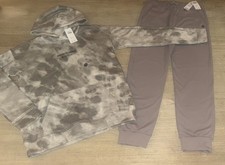 NWT ABERCROMBIE KIDS Relaxed Fit Print Hoodie  YPB Jogger Pants Boys  13/14 85