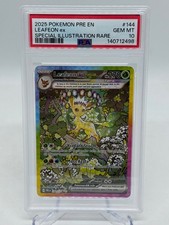 2025 Pokemon PRE EN Leafeon ex Special Illustration Rare Card #144 PSA 10 GEM