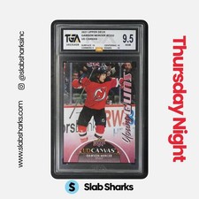 2021 UPPER DECK #C232 DAWSON MERCER UD CANVAS YOUNG GUNS RC ROOKIE TGA 9.5