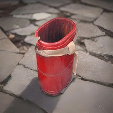 Antique Red Wooden Umbrella/Umbrella Holder