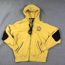 Sean John Hoodie Men Large Yellow Full Zip Fl...