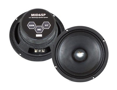 Absolute MID65P 6.5'' 500W Mid-Range Aluminum Bullet Loudspeaker Pair
